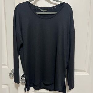 Banana Republic Classic Black Long Sleeve Top